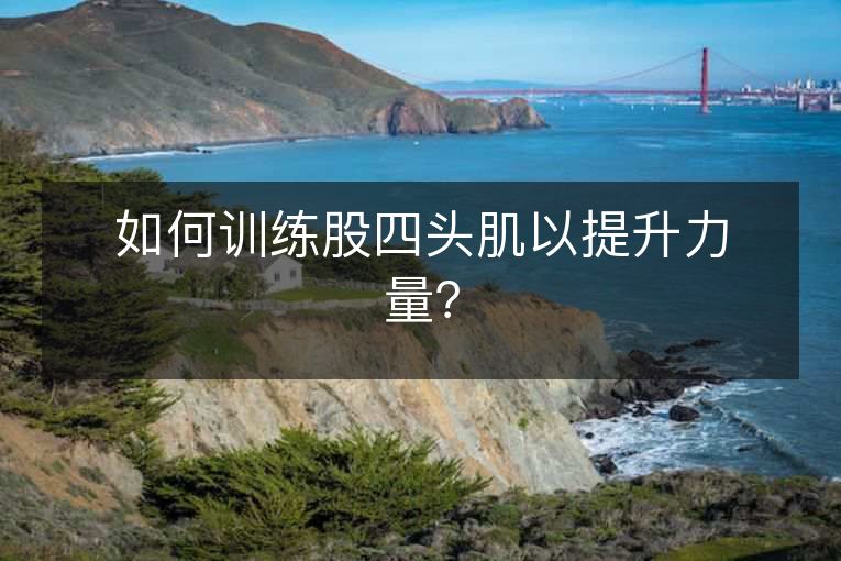 如何训练股四头肌以提升力量? 如何训练股四头肌以提升力量?